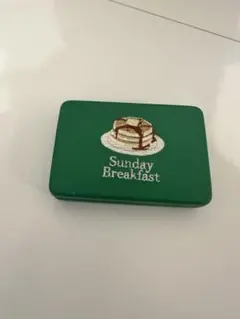 Sunday Breakfast 刺繍入り 小物入れ ミラー付き