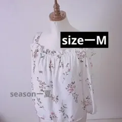 即発送⭕️花柄ブラウス、sizeーM
