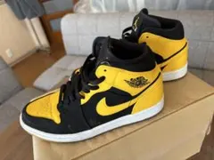 エアジョーダン ハイカットシューズ 黒/黄色