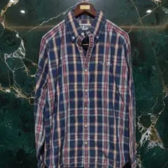 状態A　◎エフエーティー　Fat Sport チェック柄 長袖シャツ