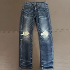 28/28 American Eagle スキニー　ジーンズ　パンツ　 ダメージ