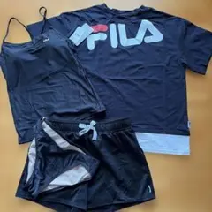 新品★FILA フィラ 水着 ４点セット 11Lサイズ ブラックのサムネイル