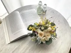 ハート型　ナチュラル　フラワーアレンジ