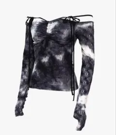 JUEMI Marble Cache-coeur Knit Top - メルカリ