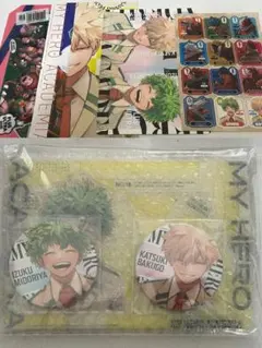 ヒロアカ　応募者全員サービス　アクリルスタンド&缶バッジ　コースター　付録