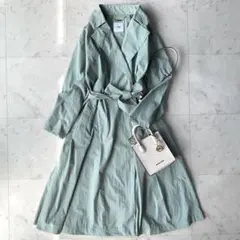 タグ付き　トーナル　TONAL ナイロンガウンコート　後ろボタン　ベルト付き