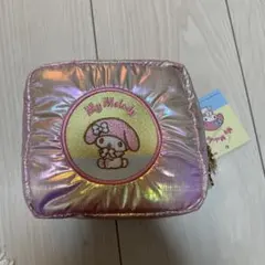 My Melody スクエアポーチ 虹色