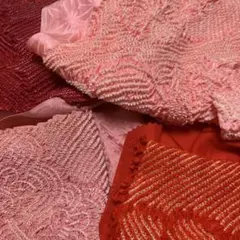 赤系グラデーション 帯揚げ