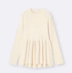 1月5日まで限定割引‼️GU ペプラムニット