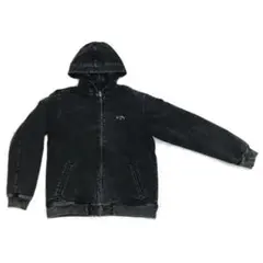 【新品未使用】BILLABONG フード付きデニム風ジャケット M ビラボン 黒