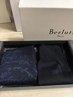 未使用品】BERLUTI ベルルッティ ハンカチーフ ポケットチーフ シルク