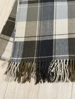 チェック柄 大判ストール