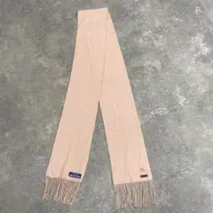 ■ BURBERRY BLUE LABEL ピンク フリンジ マフラーのサムネイル