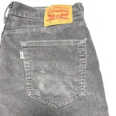 訳　w33の92㎝　コーデュロイパンツ　メンズ　リーバイス514 グレー　灰色