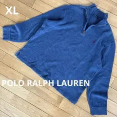 美品　POLO RALPH LAUREN コットンハーフジップニット　中厚手