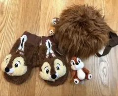 ディズニー チップとデール ミトン 手袋 ぬいば バッグ