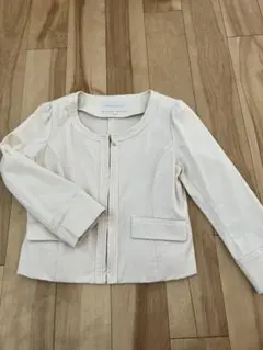 PROPORTION ノーカラージャケット サイズ3 アイボリー