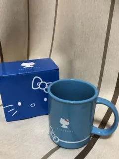 非売品◆新品未使用◆ハローキティ×ローソン マグカップ 青
