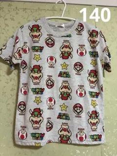 SUPER MARIO 総柄Tシャツ 140cm