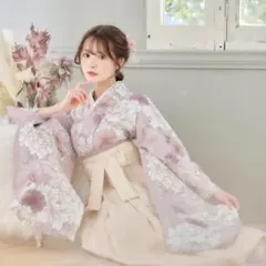 訪問着 5点セットサイズM〜L刺繍 エ霞吉祥草木文暈し染め金彩 正絹
