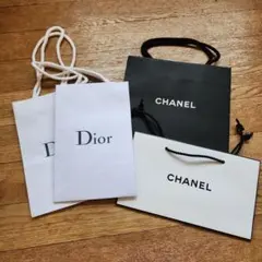CHANEL Dior ショップ袋 4枚セット