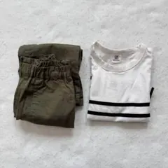 【訳あり2点】100 男の子 devirock 長袖Tシャツ ミキハウス パンツ