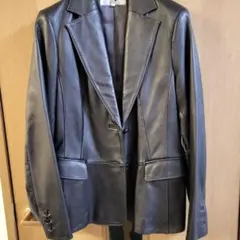 レザーテーラードジャケット ブラックオンワード23区