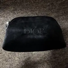 Dior ブラック スエード ノベルティポーチ