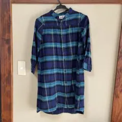 BREEZE チェック柄 七分袖 ワンピース 130