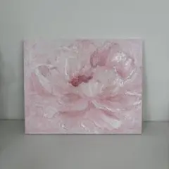 芍薬の花 油彩画 肉筆 原画 額無し - メルカリ
