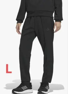 adidas アディダス ジャージパンツ ブラック×ブラック 3本ライン　L