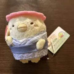 新品　すみっコぐらし　てのりぬいぐるみ　ぺんぎん？　ホテルで卓球スタイル