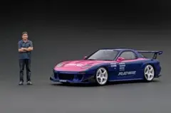 Mazda RX-7 1/18 雨宮 ignition model 1/18 RE雨宮 RX-7 Blue/Pink - メルカリ