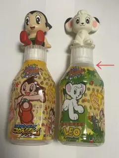 ジャングル大帝レオ、鉄腕アトム付きペットボトル　2本