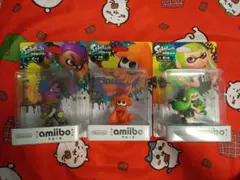 新品未開封 Splatoon amiibo 限定カラー 3体セット