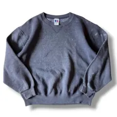 90s USA製 ラッセルアスレチック 無地スウェット グレー L 古着