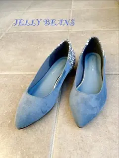 JELLY BEANS スウェード　ラメ　フラットパンプス　おまけ付き