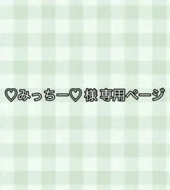 ♡みっちー♡ 様 専用ページ