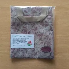 IBIZA イビサ 巾着 すずらん柄 ベージュ×ピンク 日本製のサムネイル