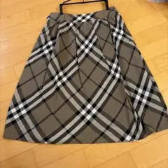 BURBERRY チェック柄 フレアスカート 38