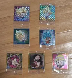 【新品、未使用】ドラゴンボール超戦士シールウエハース 7枚セット