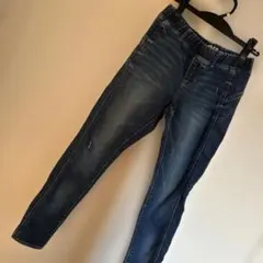GAP●ストレートデニム●ウエストゴム●濃ブルー●155㎝