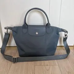 Longchamp ル プリアージュ　トートバッグ　ブルーグレー