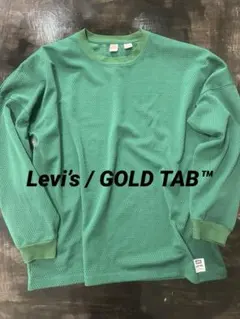 希少 Gold Tab リーバイス メッシュT XL グリーン