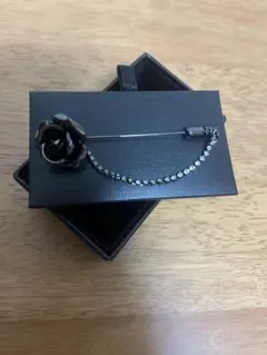 バラモチーフ ネクタイピン ブラックのサムネイル