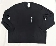 ユニクロエクストラファインメリノ4XL Vネックニット