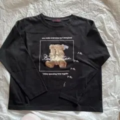 LOVE TOXIC ブラック 長袖カットソー　140 ラブトキシック