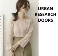 URBAN RESEARCH DOORS ハートネックワイドリブプルオーバー