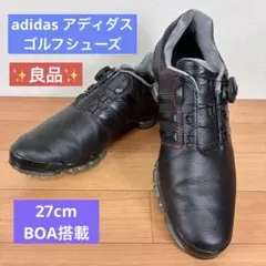 【良品】adidas メンズ ゴルフシューズ BOA 27cm ADIFIT