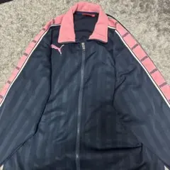 PUMA トラックジャケット ネイビー×ピンクのサムネイル